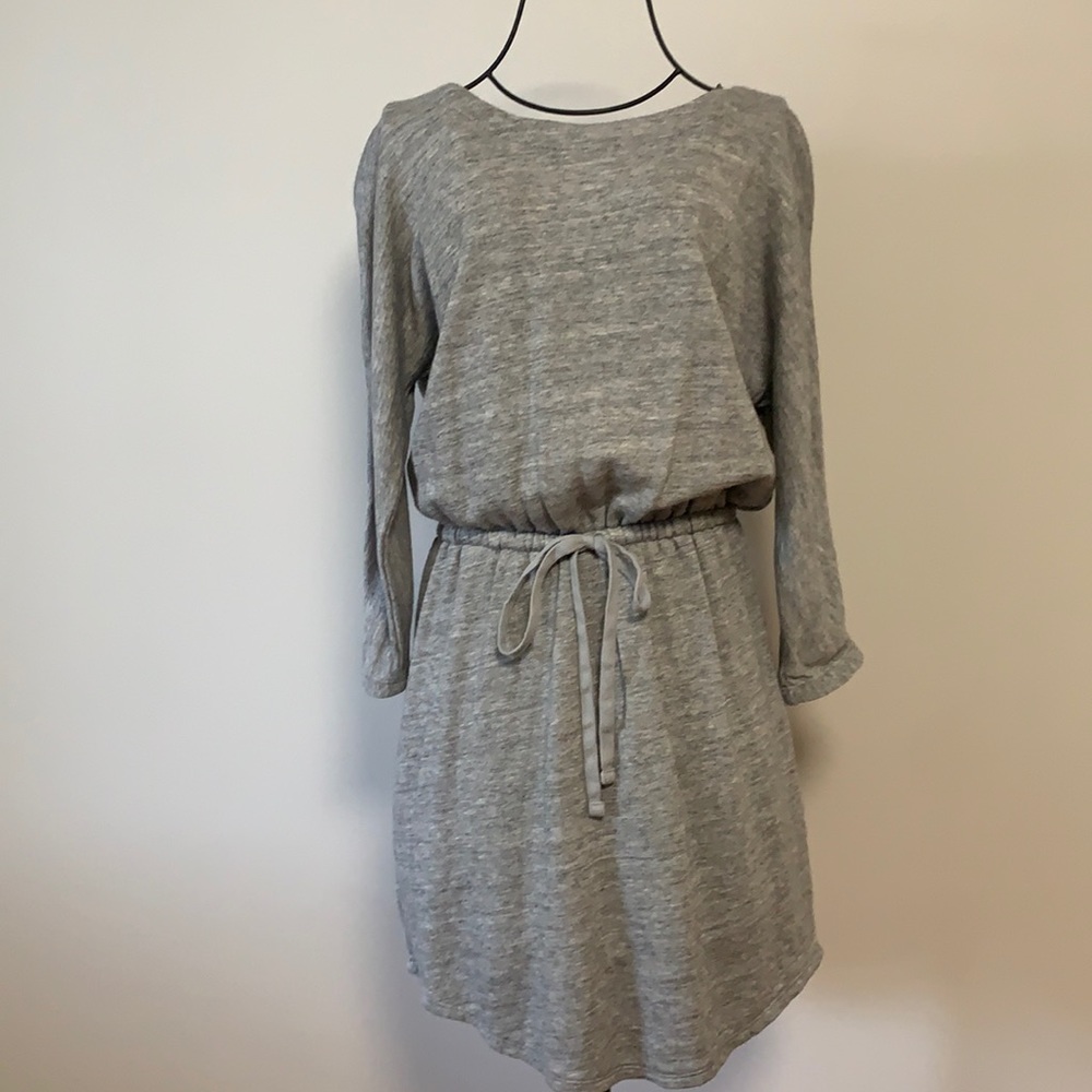 Gray cotton dress